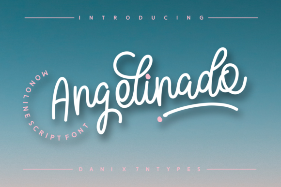 Angelinado: A Script Font for Editorial Warmth