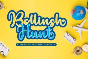 Bollinsh Hunt: A Handlettered Script Font for Editorial Storytelling