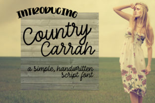 Country Carrah: A Script Font Built for Editorial Storytelling