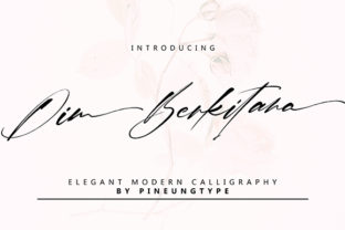 Dim Berkitana: A Script Font That Feels Made for Handcrafted Goods