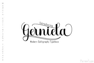 Gerniela – Handwritten Display Font for Digital Design