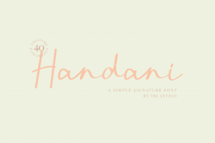 Handani Font: A Handwritten Typeface for Web Design and Digital Branding
