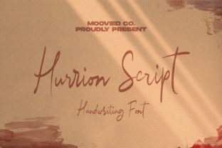 Hurrion Font: A Playful Script Typeface for Branding Your Small Business