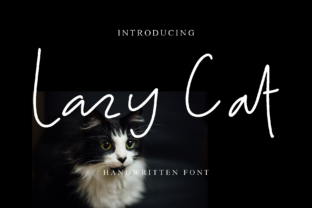 Lazy Cat: A Handwritten Script Font for Editorial Storytelling