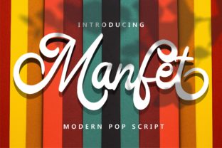 Manfet: A Playful Script Font for Handmade Products