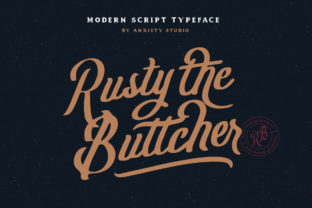 Rusty the Buttcher: A Bold Script Font That Demands Attention