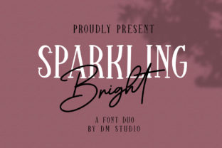 Sparkling Bright Duo: A Script and Serif Font for Editorial Design