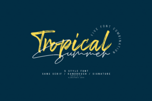 Tropical Summer: A Light and Charming Script for Editorial Design