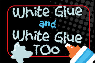 White Glue Duo: A Playful Font for Web Design