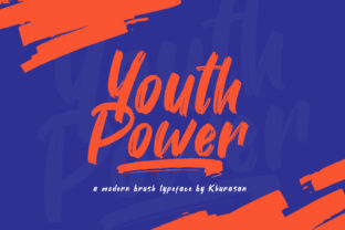 Youth Power Font: A Designer's Take on Vintage Brush Typography